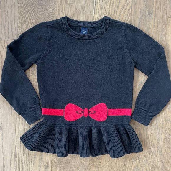 Gap Girl Peplum Trompe-l'œil Sweater - Picture 1 of 4